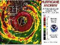Radarbild Hurrikan ANDREW